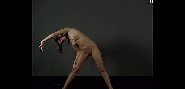  FlexyTeens - Zina shows flexible nude body